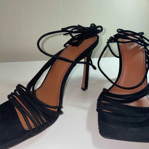 NEW ASOS Strappy Black Heels, Wide Fit, Size 10 - Picture 4 of 4